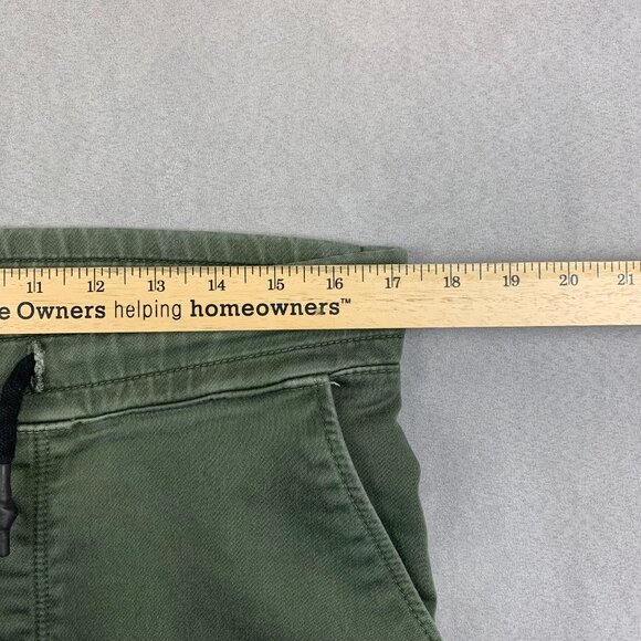 Zara Mens Pants Medium Green Moto Soft Denim Jogging Fit Tapered Outdoor Joggers - Picture 7 of 13